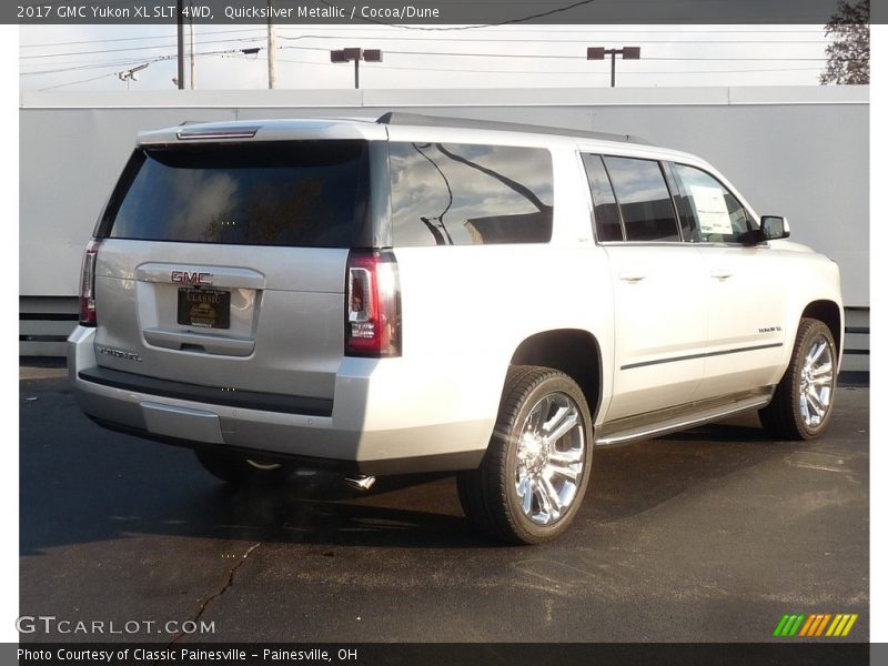 Quicksilver Metallic / Cocoa/Dune 2017 GMC Yukon XL SLT 4WD