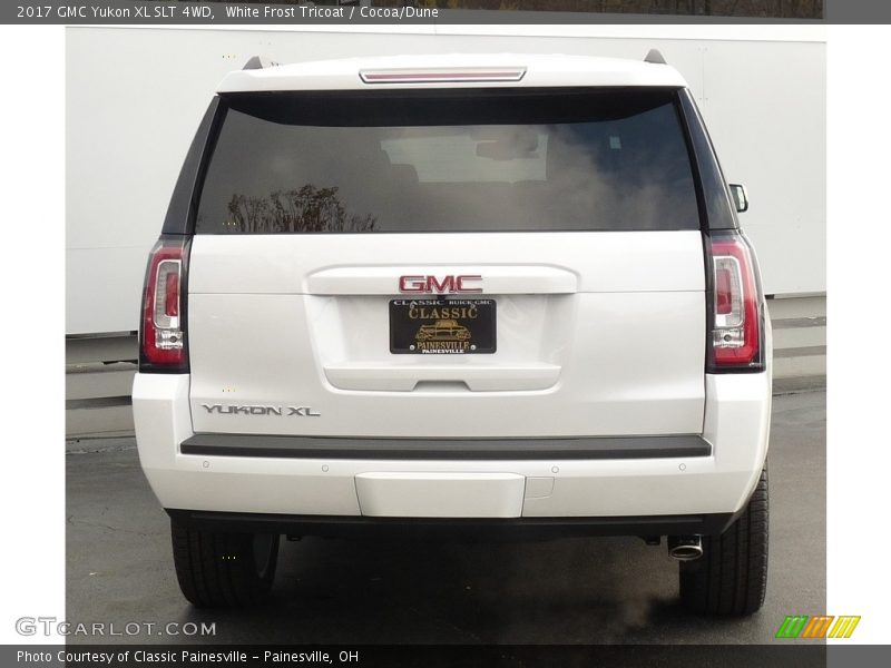 White Frost Tricoat / Cocoa/Dune 2017 GMC Yukon XL SLT 4WD