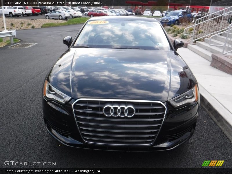 Brilliant Black / Black 2015 Audi A3 2.0 Premium quattro