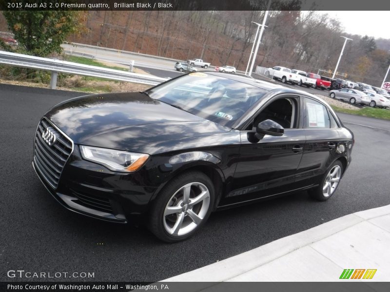 Brilliant Black / Black 2015 Audi A3 2.0 Premium quattro