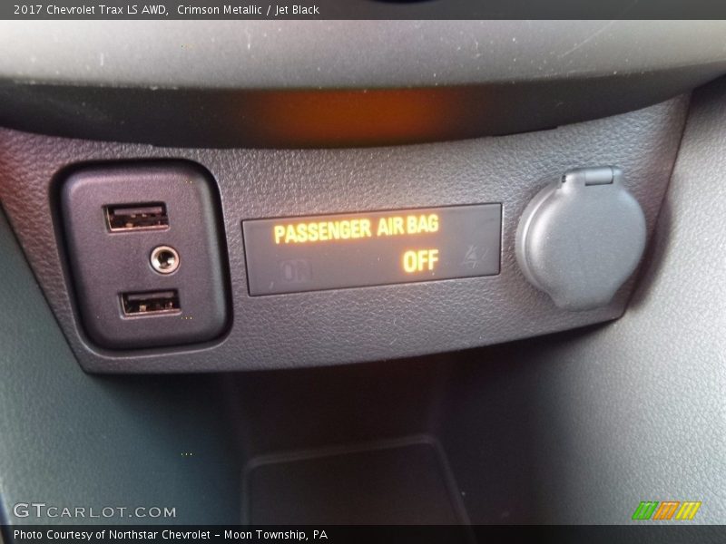 Crimson Metallic / Jet Black 2017 Chevrolet Trax LS AWD