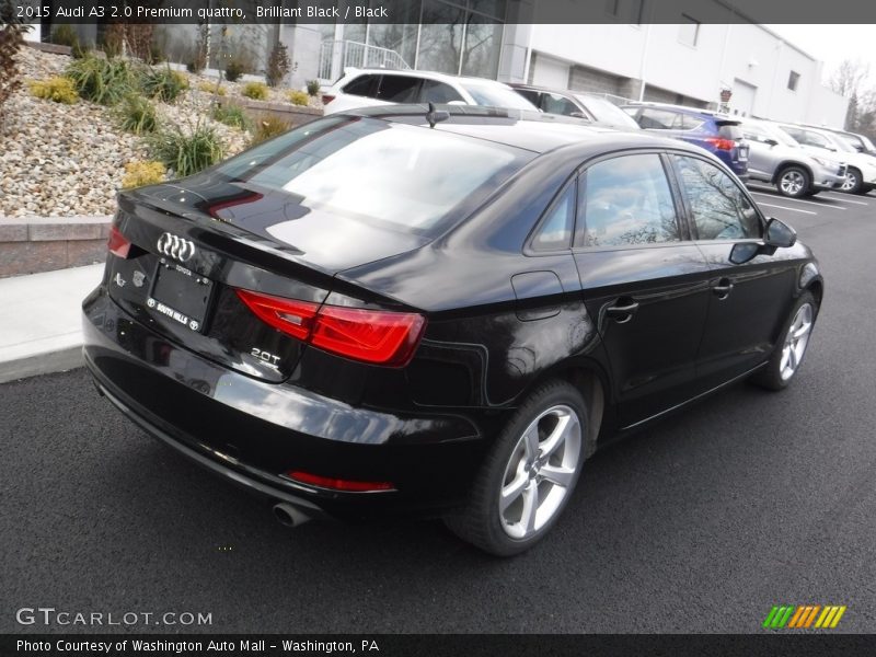 Brilliant Black / Black 2015 Audi A3 2.0 Premium quattro