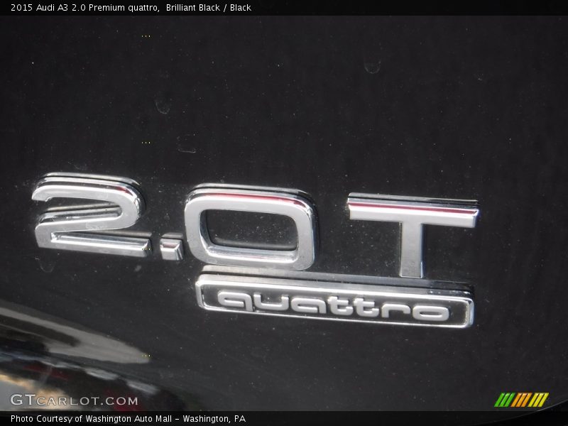 Brilliant Black / Black 2015 Audi A3 2.0 Premium quattro