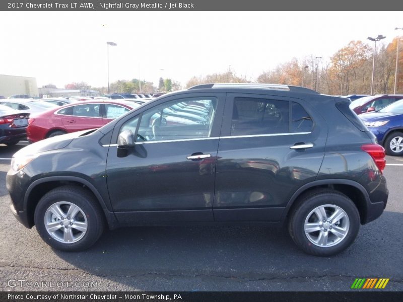 Nightfall Gray Metallic / Jet Black 2017 Chevrolet Trax LT AWD