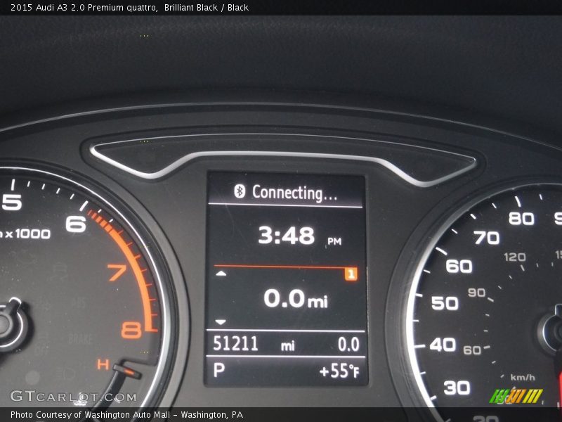 Brilliant Black / Black 2015 Audi A3 2.0 Premium quattro
