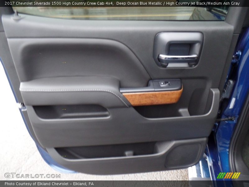 Deep Ocean Blue Metallic / High Country Jet Black/Medium Ash Gray 2017 Chevrolet Silverado 1500 High Country Crew Cab 4x4