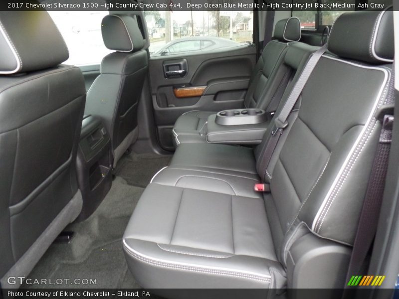 Deep Ocean Blue Metallic / High Country Jet Black/Medium Ash Gray 2017 Chevrolet Silverado 1500 High Country Crew Cab 4x4