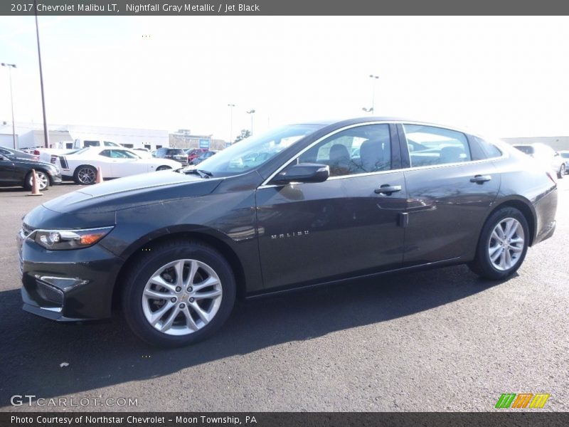 Nightfall Gray Metallic / Jet Black 2017 Chevrolet Malibu LT