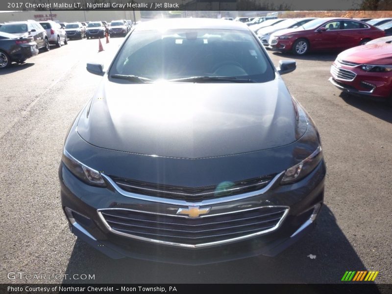 Nightfall Gray Metallic / Jet Black 2017 Chevrolet Malibu LT