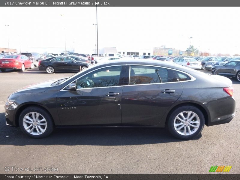 Nightfall Gray Metallic / Jet Black 2017 Chevrolet Malibu LT