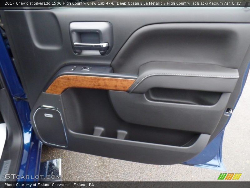 Deep Ocean Blue Metallic / High Country Jet Black/Medium Ash Gray 2017 Chevrolet Silverado 1500 High Country Crew Cab 4x4