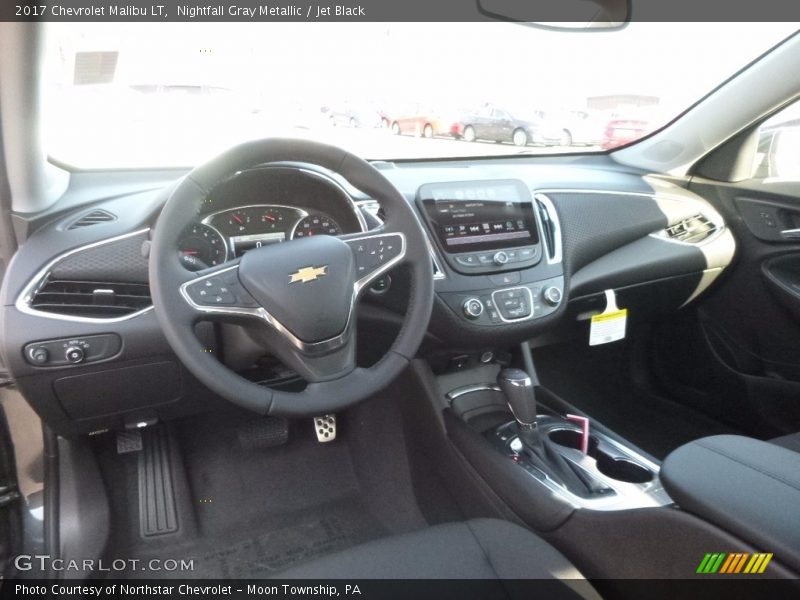 Nightfall Gray Metallic / Jet Black 2017 Chevrolet Malibu LT