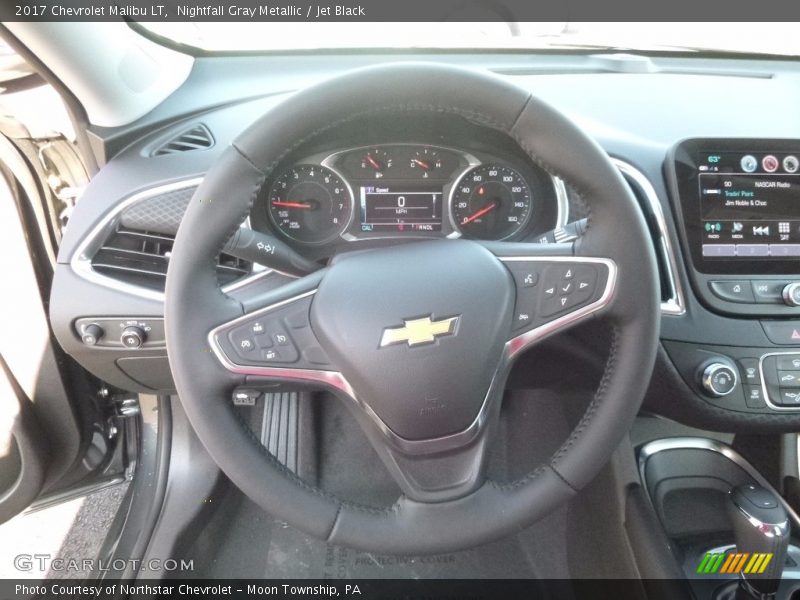 Nightfall Gray Metallic / Jet Black 2017 Chevrolet Malibu LT