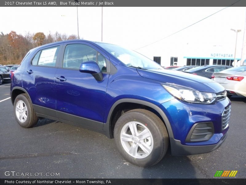 Blue Topaz Metallic / Jet Black 2017 Chevrolet Trax LS AWD