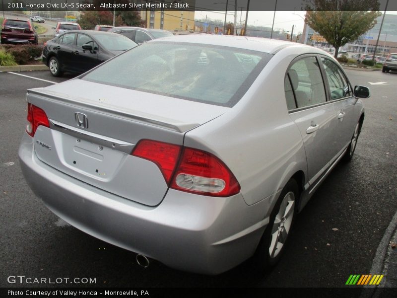 Alabaster Silver Metallic / Black 2011 Honda Civic LX-S Sedan
