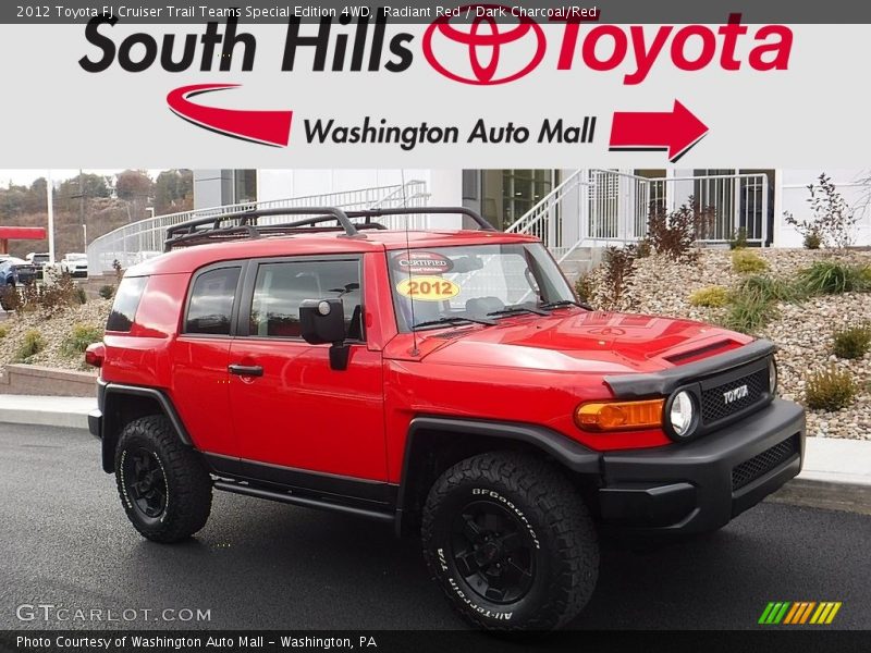 Radiant Red / Dark Charcoal/Red 2012 Toyota FJ Cruiser Trail Teams Special Edition 4WD