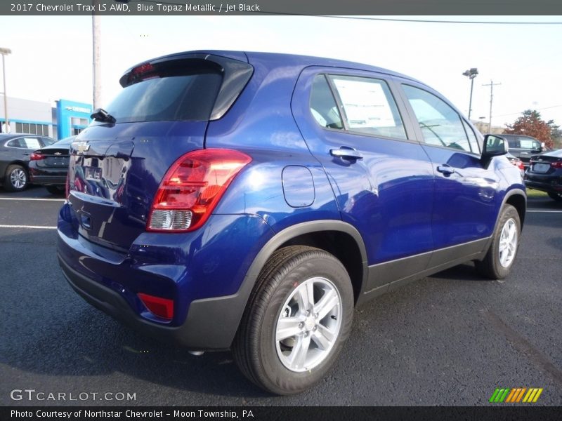 Blue Topaz Metallic / Jet Black 2017 Chevrolet Trax LS AWD