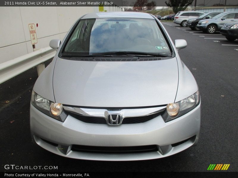 Alabaster Silver Metallic / Black 2011 Honda Civic LX-S Sedan