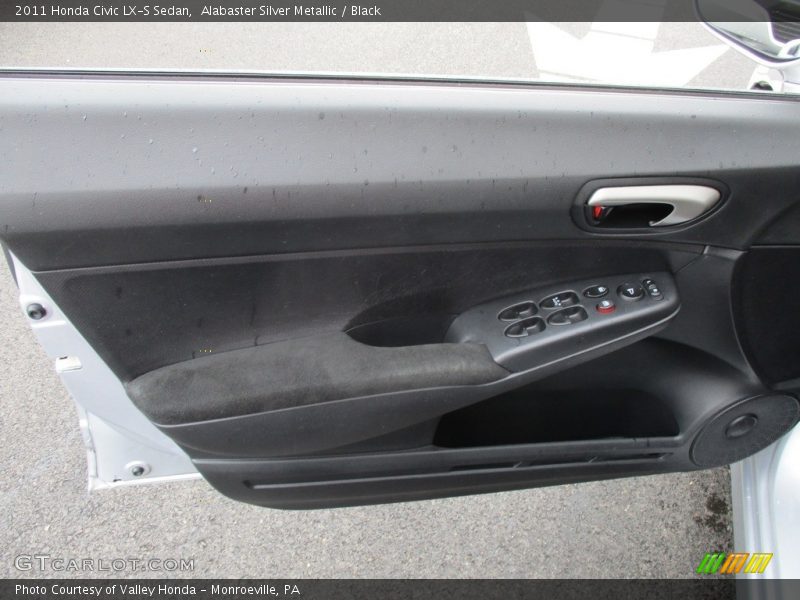 Alabaster Silver Metallic / Black 2011 Honda Civic LX-S Sedan