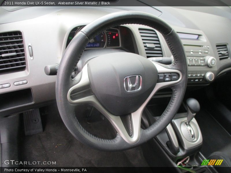 Alabaster Silver Metallic / Black 2011 Honda Civic LX-S Sedan