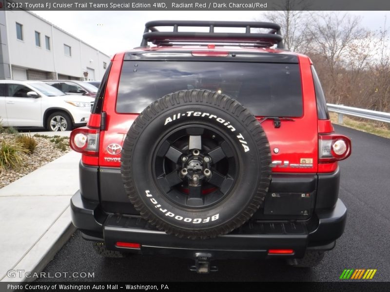 Radiant Red / Dark Charcoal/Red 2012 Toyota FJ Cruiser Trail Teams Special Edition 4WD