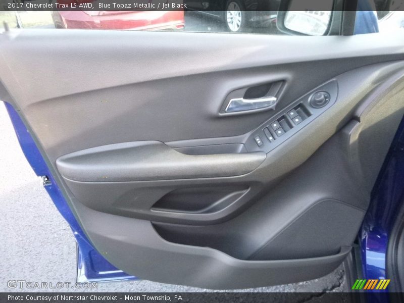 Blue Topaz Metallic / Jet Black 2017 Chevrolet Trax LS AWD