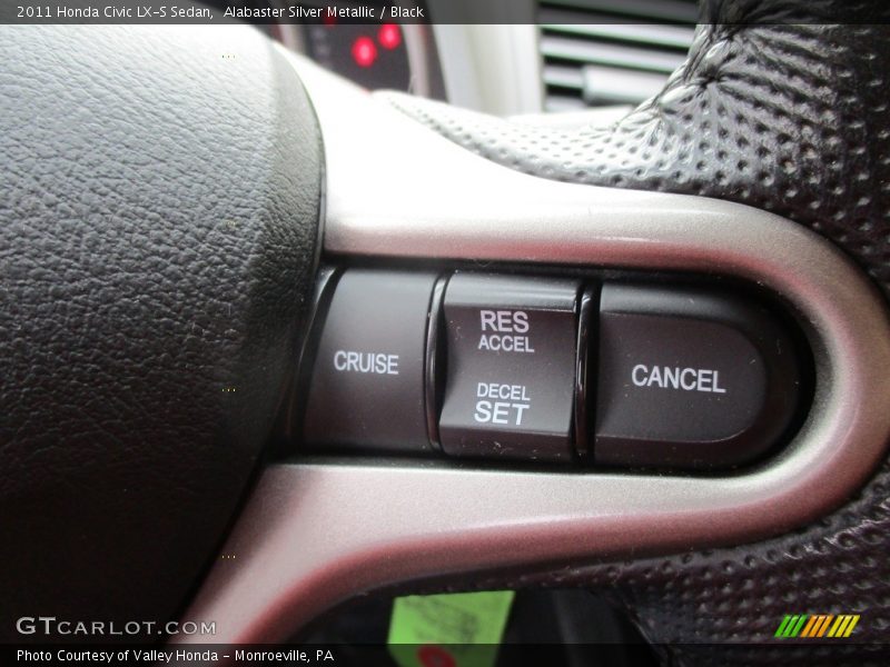 Alabaster Silver Metallic / Black 2011 Honda Civic LX-S Sedan