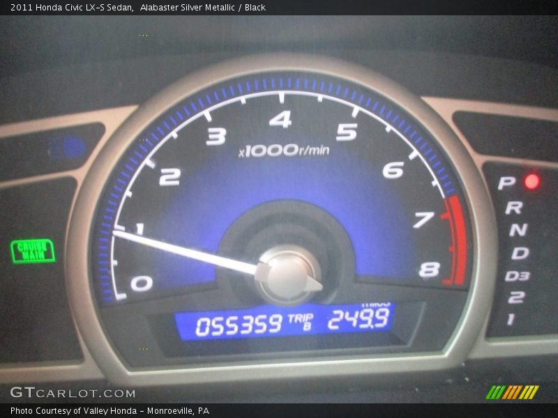 Alabaster Silver Metallic / Black 2011 Honda Civic LX-S Sedan