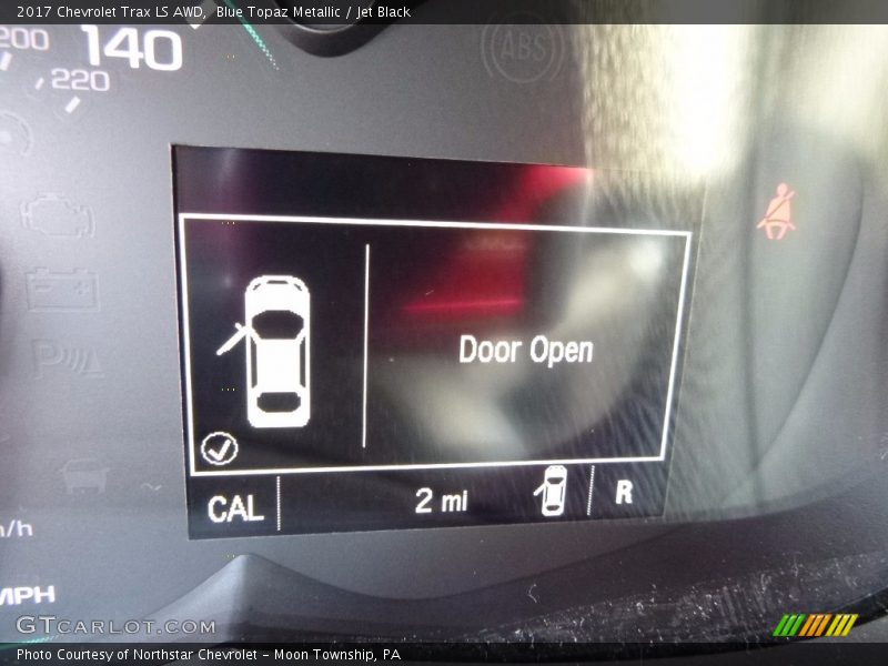 Blue Topaz Metallic / Jet Black 2017 Chevrolet Trax LS AWD