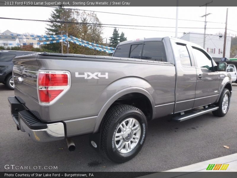 Sterling Gray Metallic / Steel Gray 2013 Ford F150 Lariat SuperCab 4x4