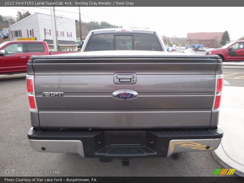 Sterling Gray Metallic / Steel Gray 2013 Ford F150 Lariat SuperCab 4x4