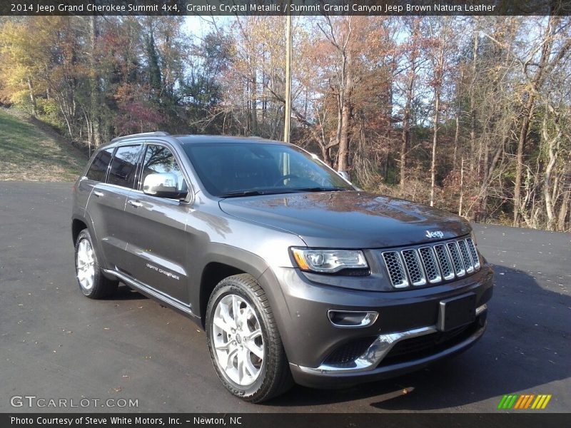 Granite Crystal Metallic / Summit Grand Canyon Jeep Brown Natura Leather 2014 Jeep Grand Cherokee Summit 4x4