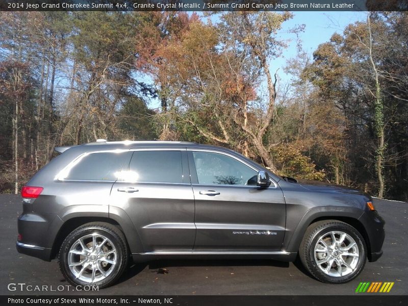 Granite Crystal Metallic / Summit Grand Canyon Jeep Brown Natura Leather 2014 Jeep Grand Cherokee Summit 4x4