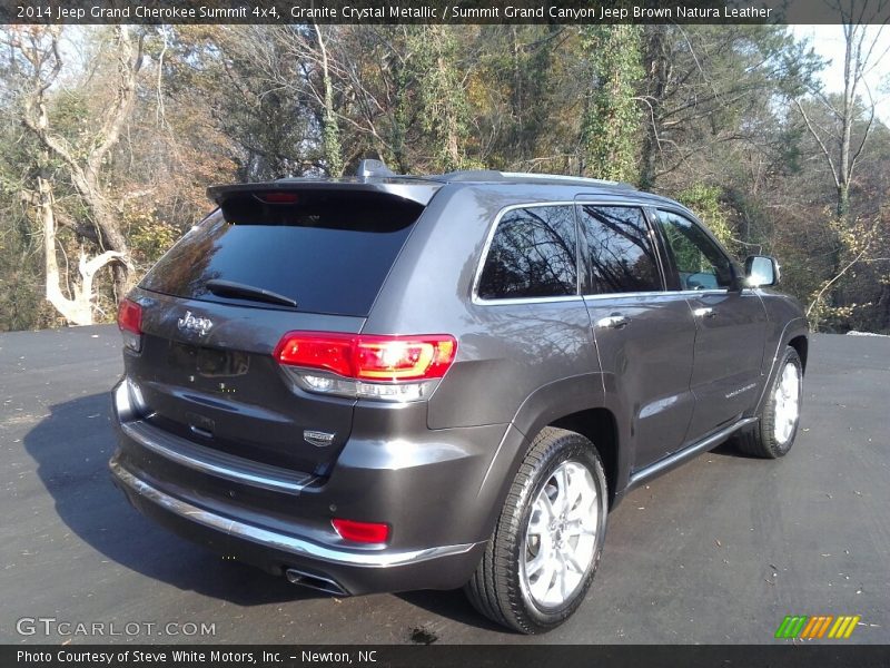 Granite Crystal Metallic / Summit Grand Canyon Jeep Brown Natura Leather 2014 Jeep Grand Cherokee Summit 4x4