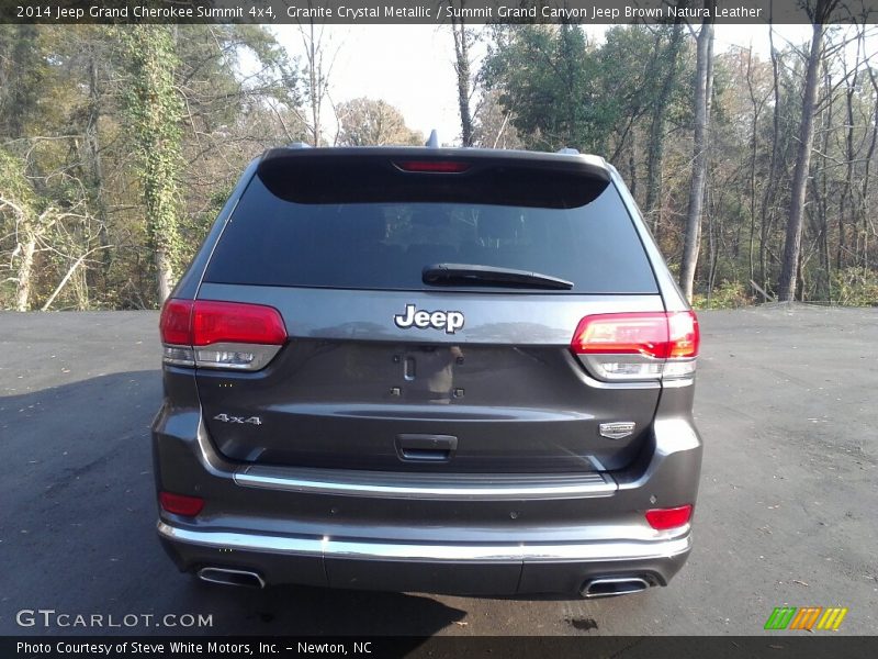 Granite Crystal Metallic / Summit Grand Canyon Jeep Brown Natura Leather 2014 Jeep Grand Cherokee Summit 4x4