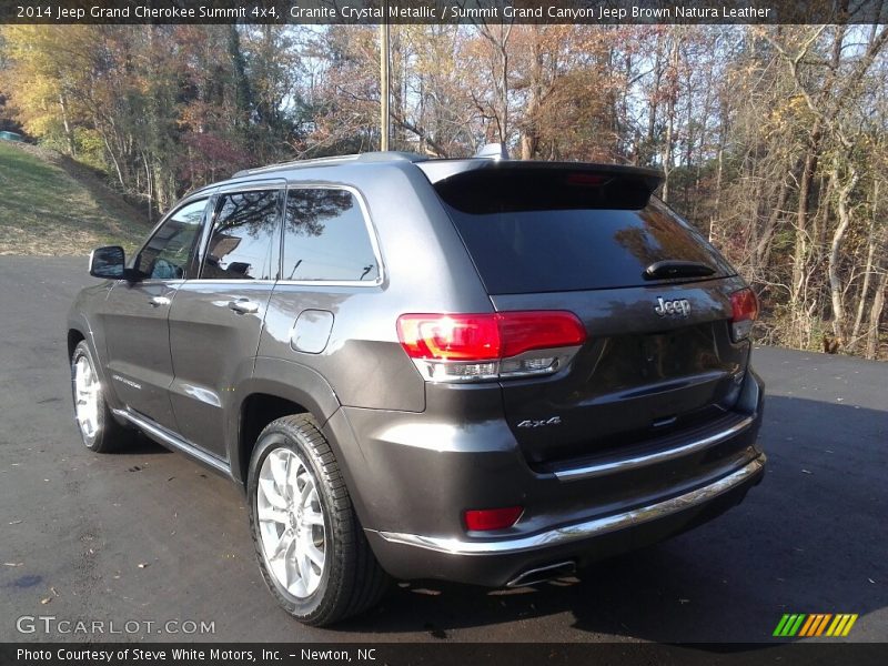 Granite Crystal Metallic / Summit Grand Canyon Jeep Brown Natura Leather 2014 Jeep Grand Cherokee Summit 4x4