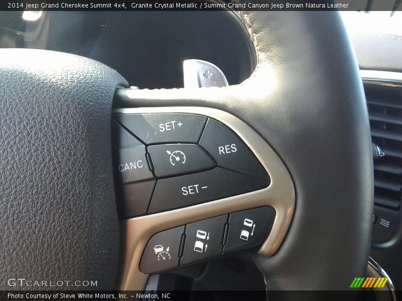 Granite Crystal Metallic / Summit Grand Canyon Jeep Brown Natura Leather 2014 Jeep Grand Cherokee Summit 4x4