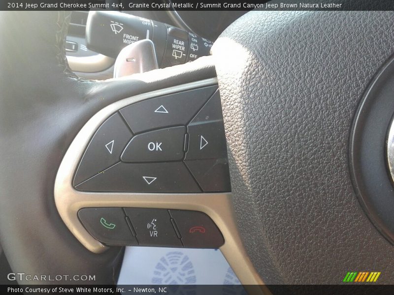 Granite Crystal Metallic / Summit Grand Canyon Jeep Brown Natura Leather 2014 Jeep Grand Cherokee Summit 4x4