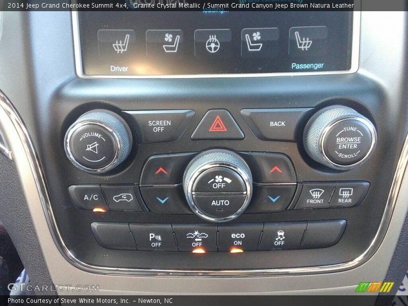 Granite Crystal Metallic / Summit Grand Canyon Jeep Brown Natura Leather 2014 Jeep Grand Cherokee Summit 4x4