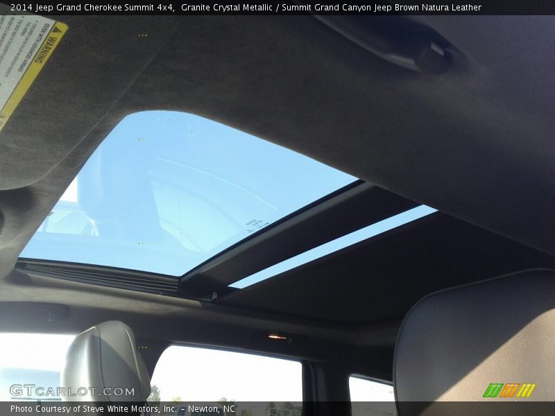 Granite Crystal Metallic / Summit Grand Canyon Jeep Brown Natura Leather 2014 Jeep Grand Cherokee Summit 4x4