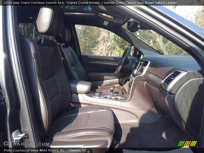 Granite Crystal Metallic / Summit Grand Canyon Jeep Brown Natura Leather 2014 Jeep Grand Cherokee Summit 4x4