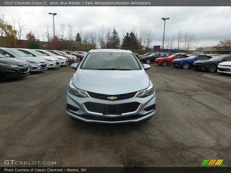 Arctic Blue Metallic / Dark Atmosphere/Medium Atmosphere 2017 Chevrolet Cruze LT