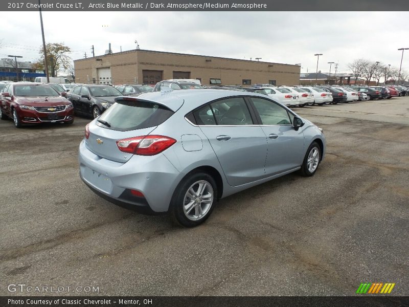 Arctic Blue Metallic / Dark Atmosphere/Medium Atmosphere 2017 Chevrolet Cruze LT