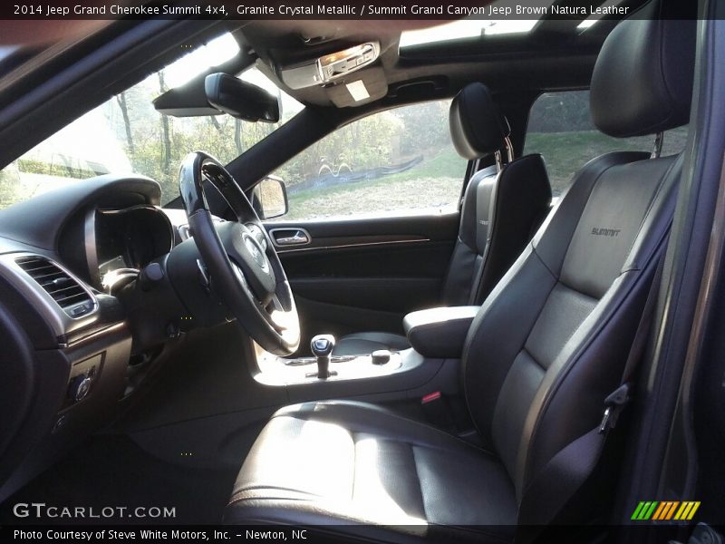 Granite Crystal Metallic / Summit Grand Canyon Jeep Brown Natura Leather 2014 Jeep Grand Cherokee Summit 4x4