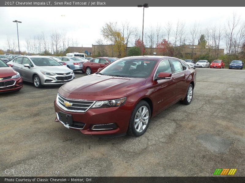 Siren Red Tintcoat / Jet Black 2017 Chevrolet Impala LT