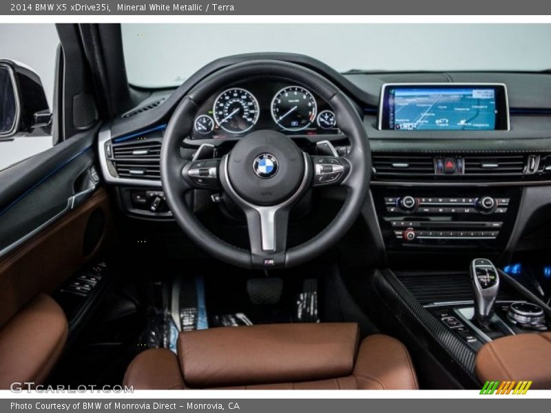 Mineral White Metallic / Terra 2014 BMW X5 xDrive35i