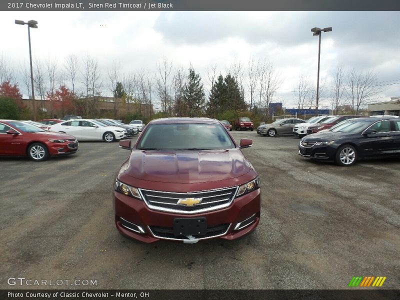Siren Red Tintcoat / Jet Black 2017 Chevrolet Impala LT