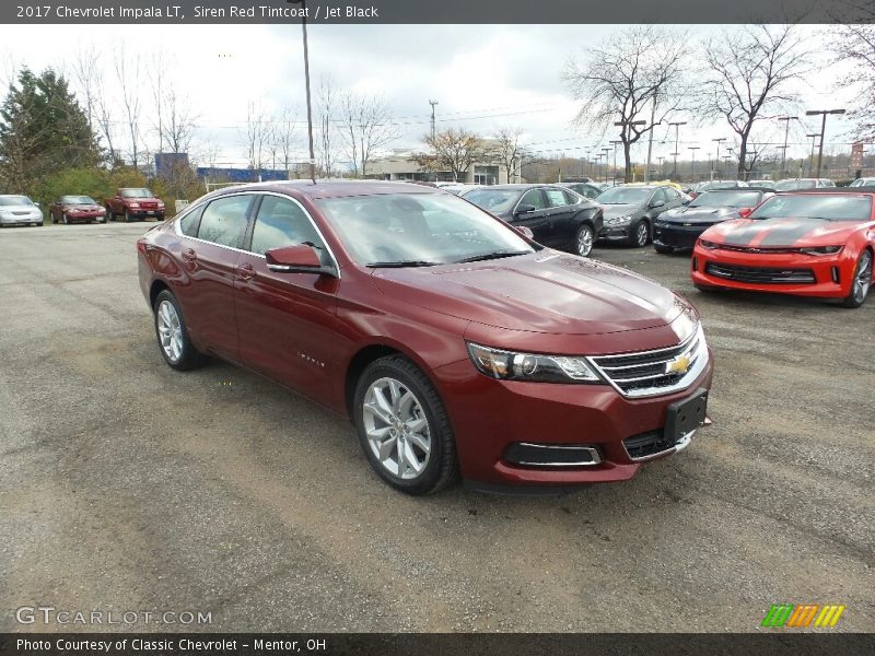 Siren Red Tintcoat / Jet Black 2017 Chevrolet Impala LT
