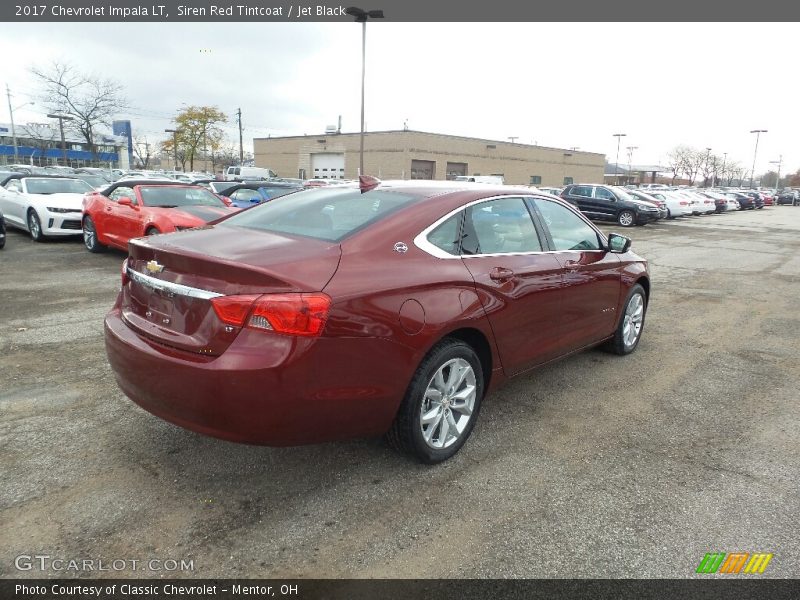 Siren Red Tintcoat / Jet Black 2017 Chevrolet Impala LT