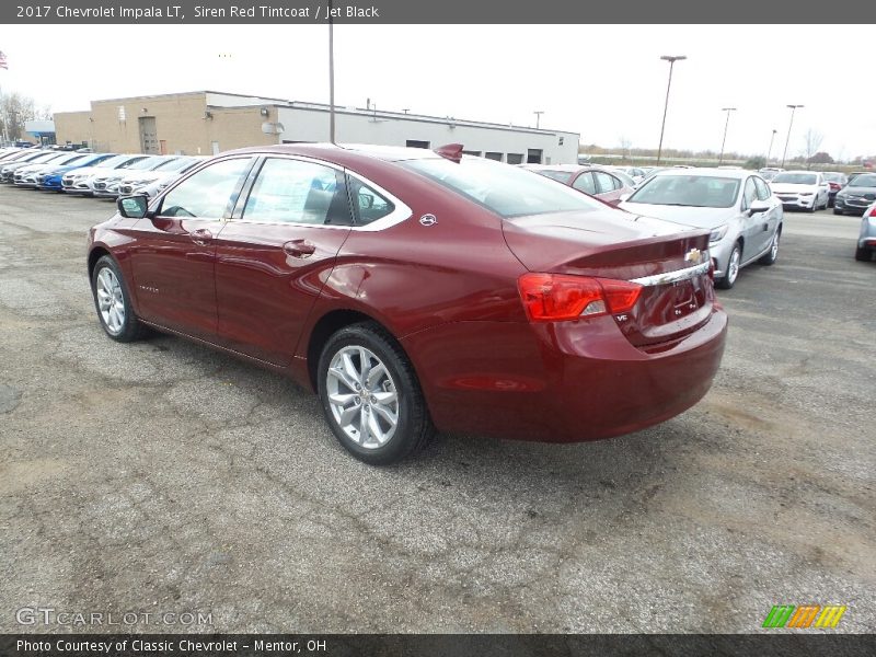 Siren Red Tintcoat / Jet Black 2017 Chevrolet Impala LT
